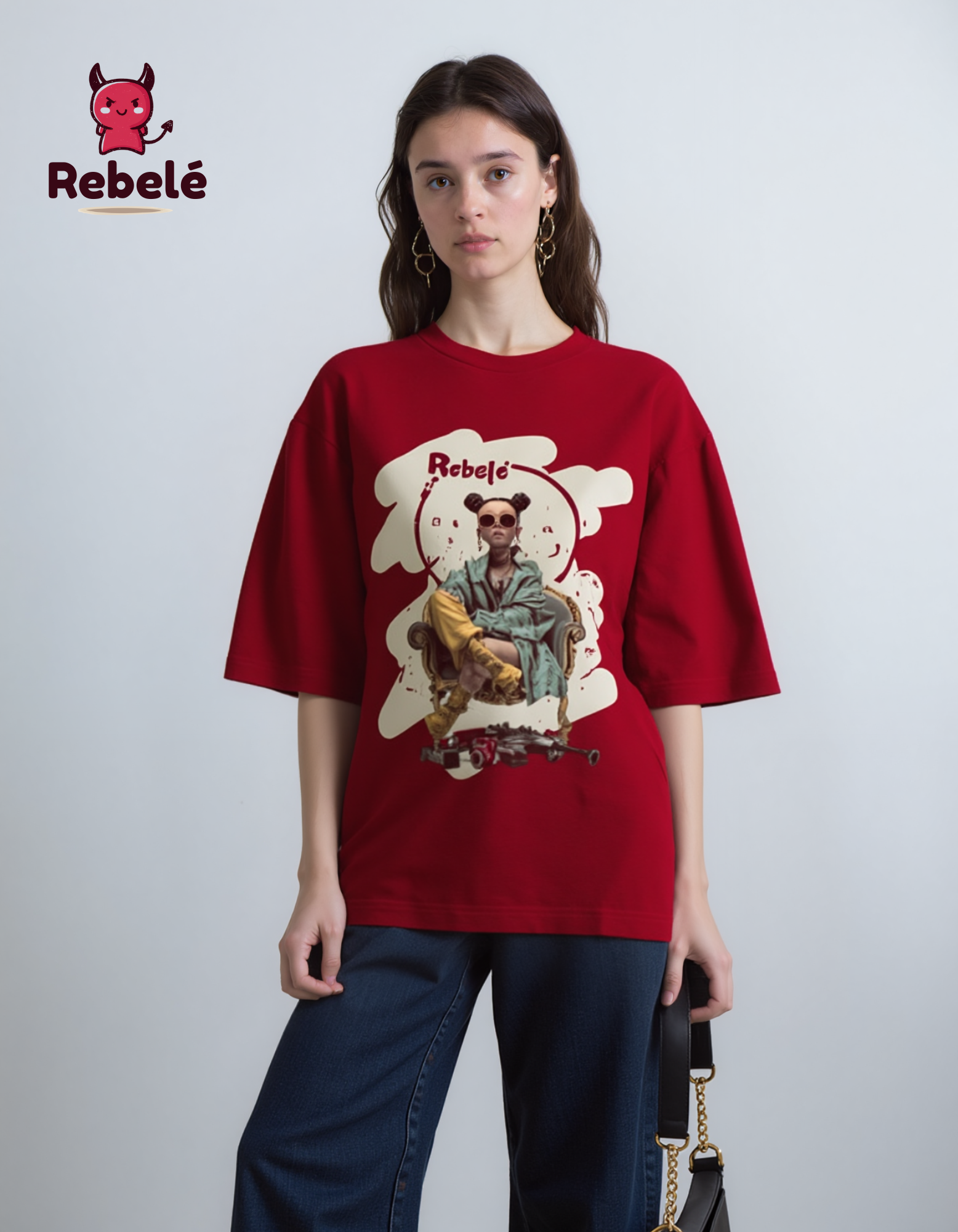 "Urban Throne" Oversized Graphic Tee