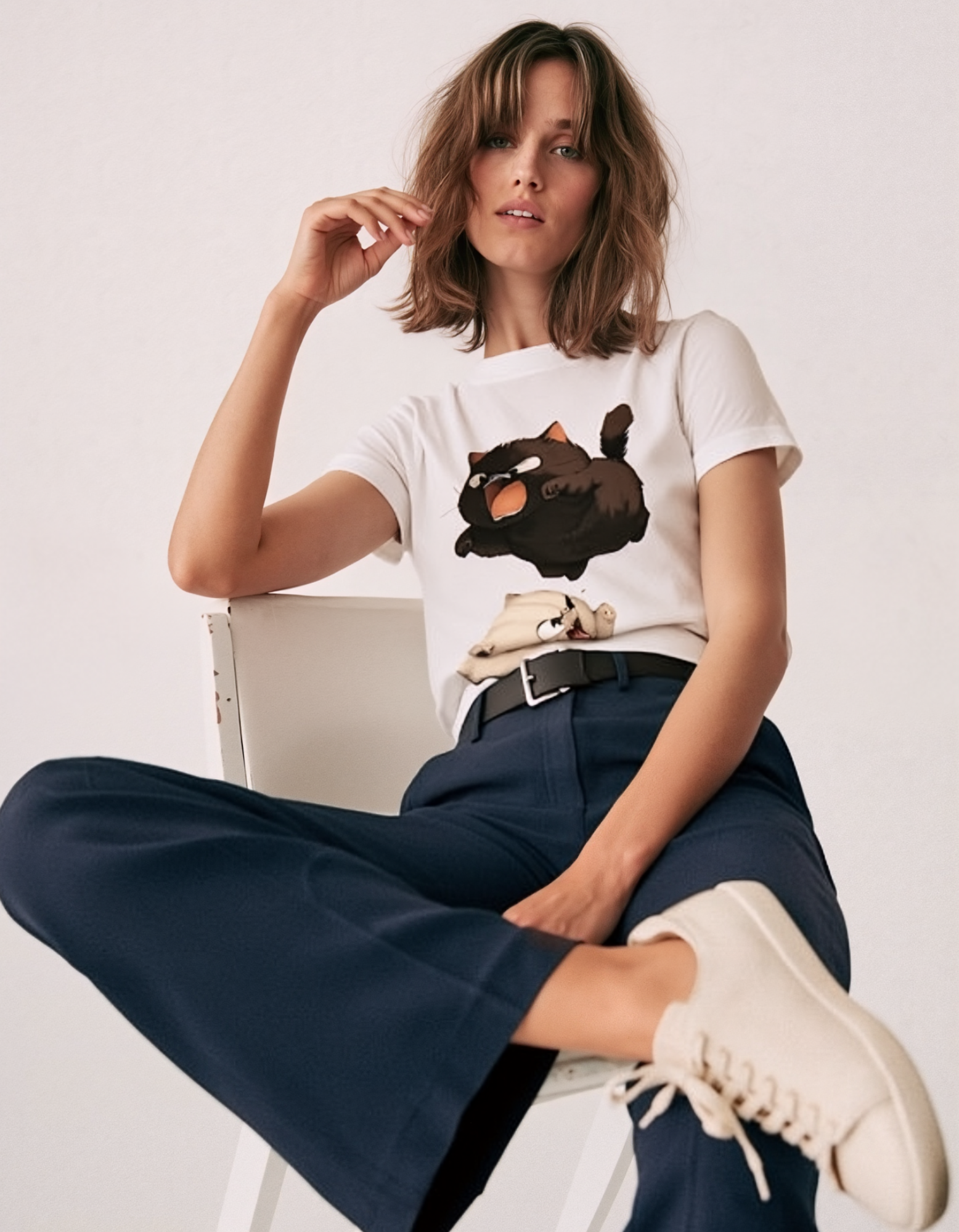 "Rebel Spirits" Oversized Graphic Tee - Feral & Free Collection